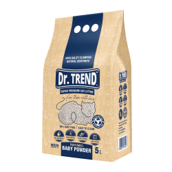 Dr.Trend Super Premium żwirek dla kota - Baby Powder 10 L